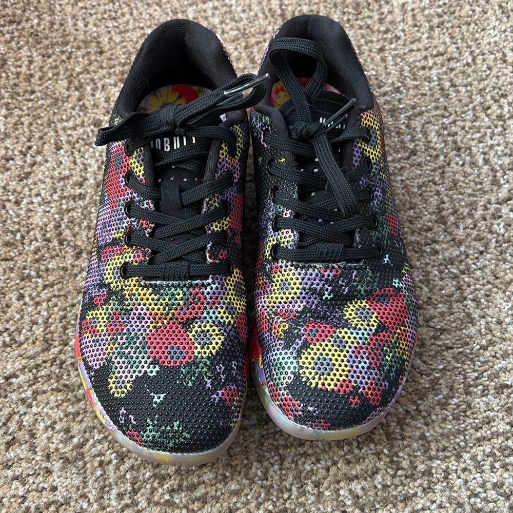 EUC NoBull Floral Sneakers
